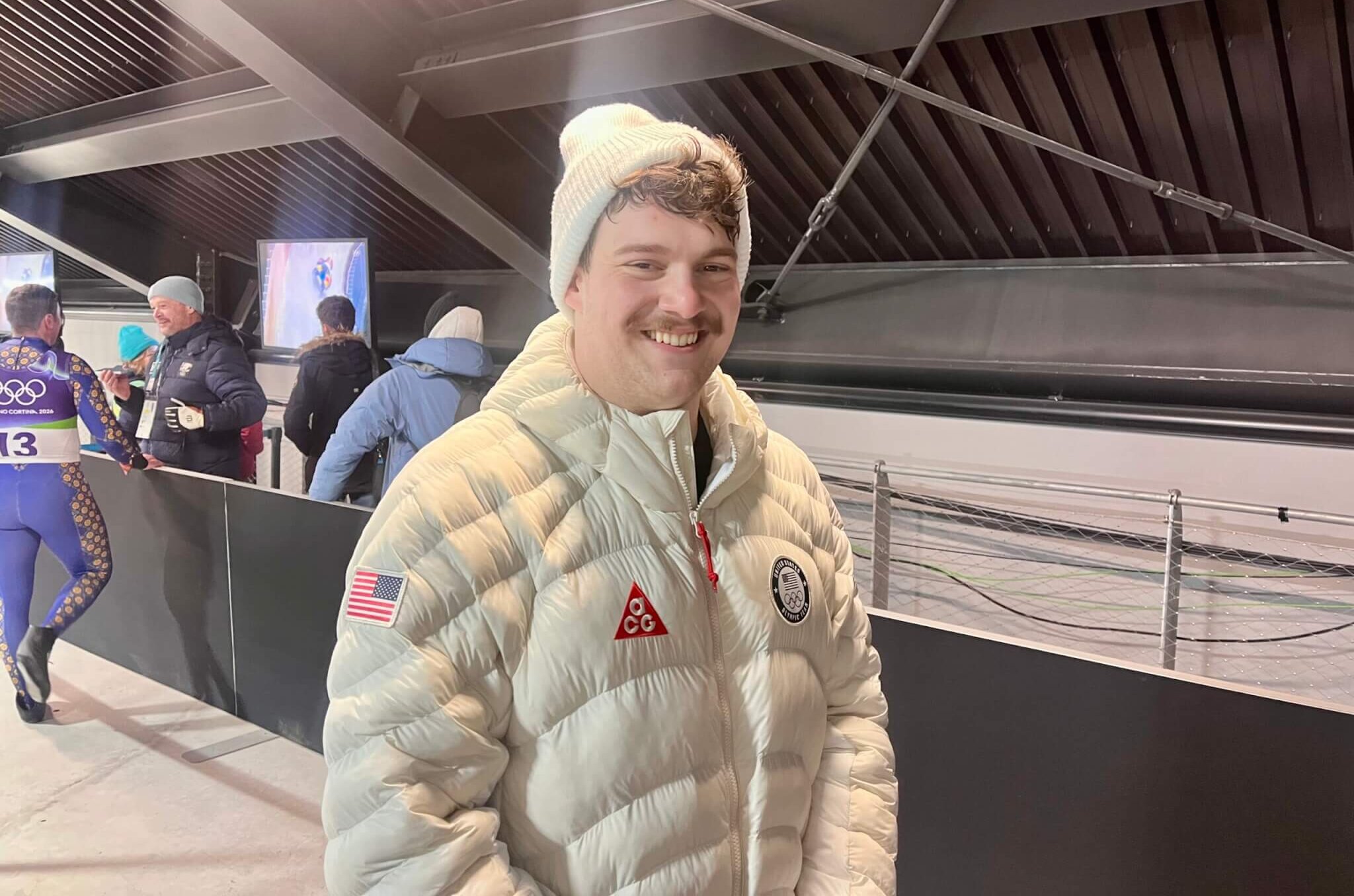 Matt Greiner at the Milan Cortina Olympics.