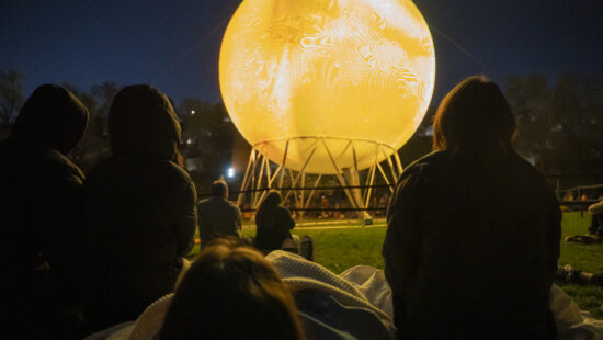 Event opening of “A symphony of disappearing sounds for the Great Salt Lake,” by Icelandic-Danish artist Olafur Eliasson at Memory Grove on Thursday, March, 26, 2026, in Salt Lake City.