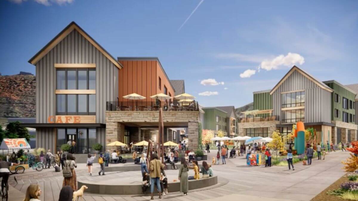 Brinshore Development presented renderings of the Bonanza redevelopment to Park City Council. These renderings are not final and will go through an iterative process with the planning commission.