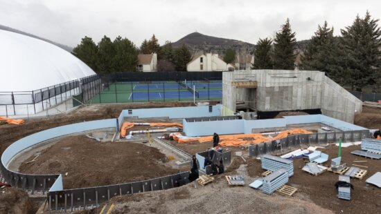 The PC MARC pool renovation project includes a new eight-lane lap pool, slide and rock climbing wall.