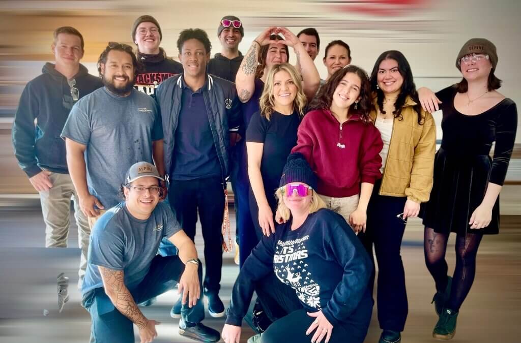 The Alpine Distilling team. Alpine Distilling is among nearly 50 local employers to earn the Best Place for Working Parents designation through a national program launched in Salt Lake, Summit, and Wasatch counties in 2025.