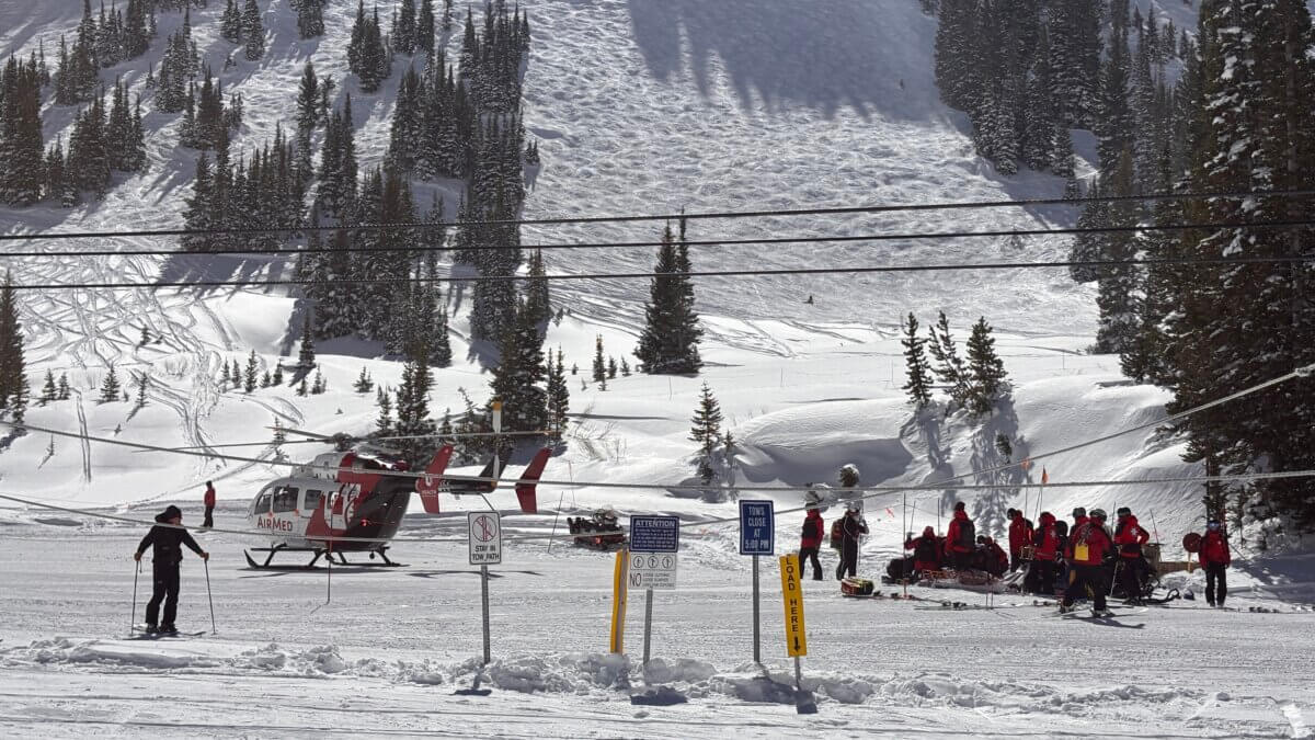 Alta Ski Patrol and a medical helicopter responded to a fatal tree collision in the "Nina's" area of Alta Ski Area on Sunday, March 8, 2025