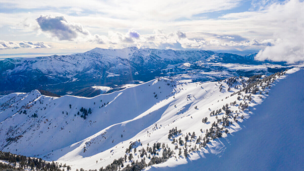 Powder Mountains "DMI" terrain, part of a $40M public-facing expansion that will be ready for the 2026-27 season.