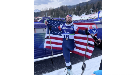 Patrick Halgren at the Milan Cortina Paralympics.
