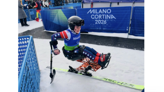 Saylor O'Brien at the Paralympics.