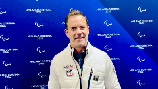 Brad Wilson, Utah 2034 Olympic/Paralympic C.E.O and Vice Chair, at the Milan Cortina 2026 Games.