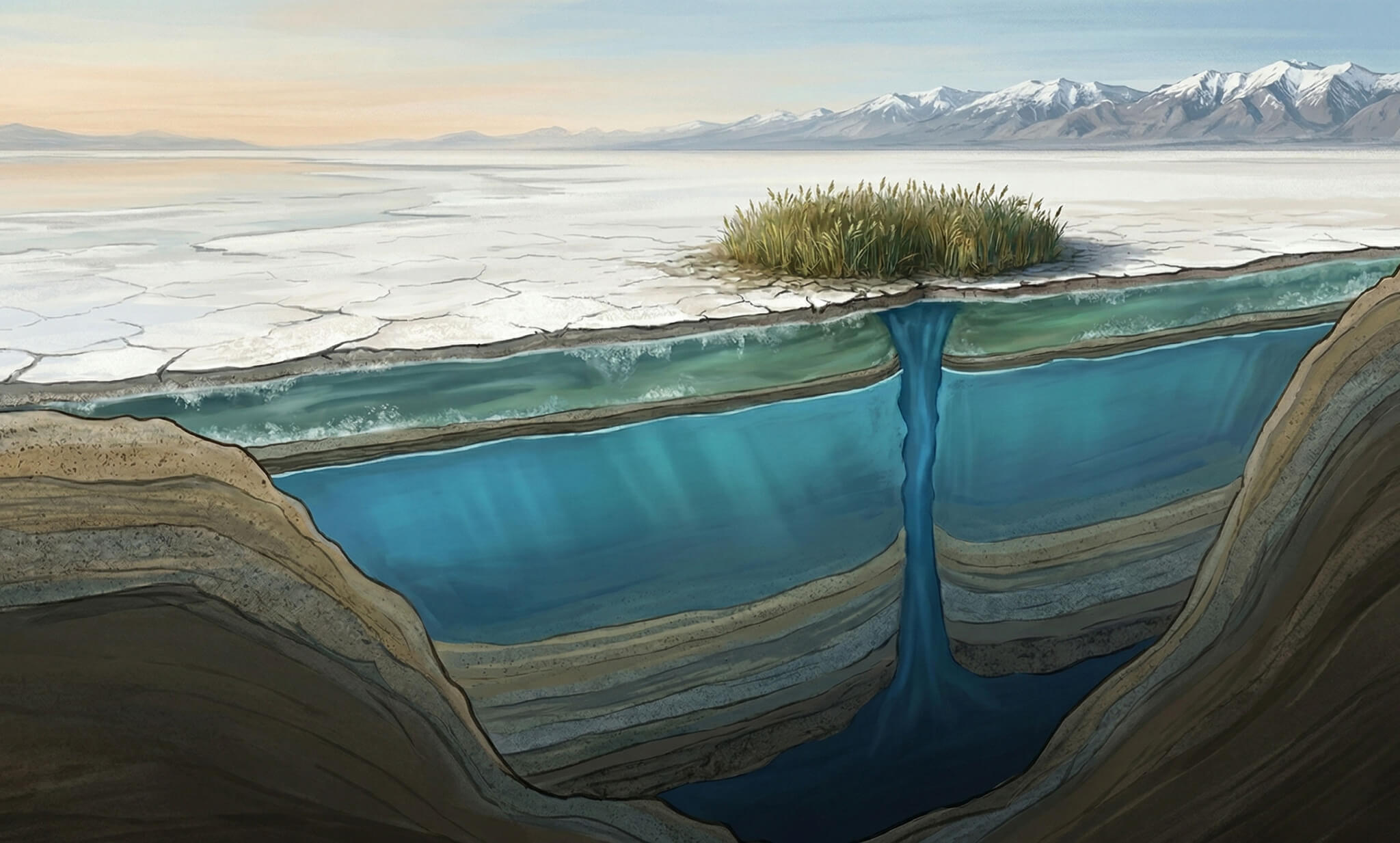 Researchers find potential freshwater reservoir beneath Great Salt Lake as Utah faces record drought