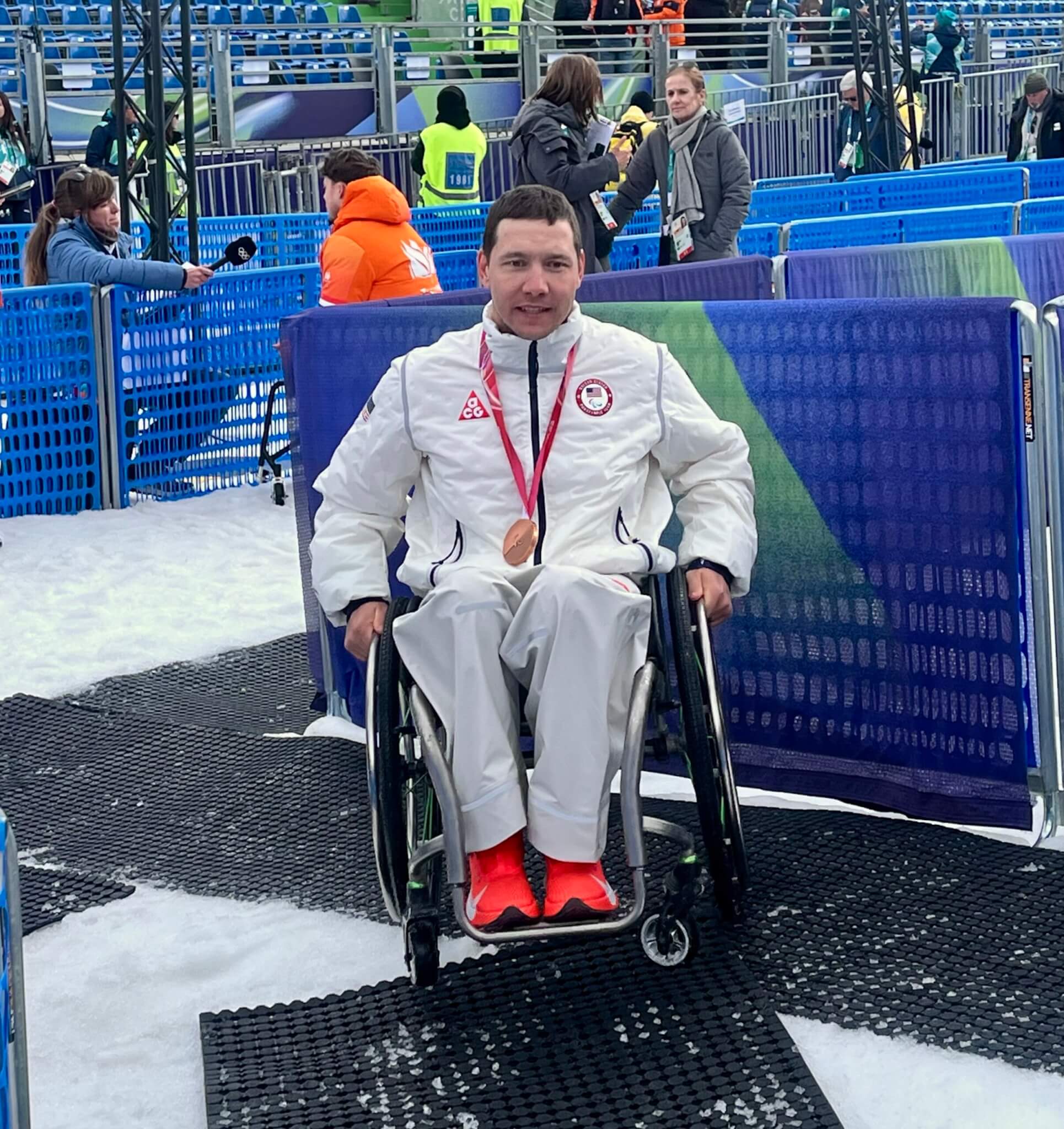 Andrew Kurka, USA Sitting, Super-G bronze medalist at the Milan Cortina Paralympics.