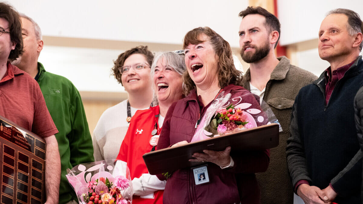 Debra Alcox, a Park City High School health science and math teacher, received the Sarah and Stephen Doilney Award, selected by the senior class for the educator they consider the most influential of their Park City School District career.