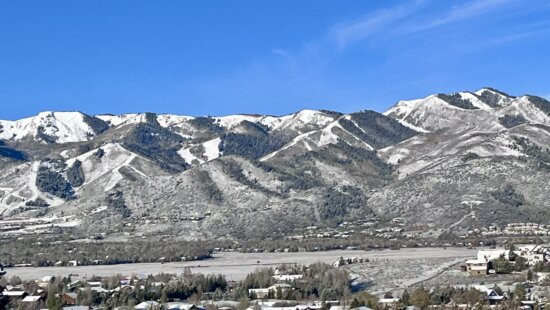 Monday morning snow in Park City.