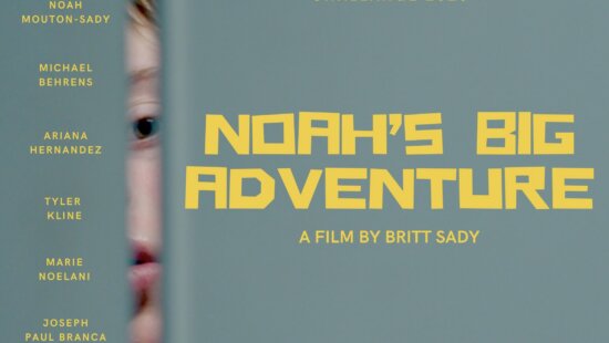 Noah Mouton-Sady peers through a doorway in the poster for "Noah's Big Adventure," a short film created for the 2026 Easterseals Disability Film Challenge. The film, directed by his mother Britt Sady, screens Thursday at the Park City Library.