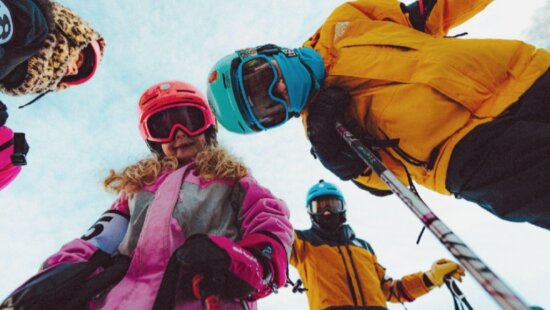 Kids at Powder Mountain for Grom Fest.