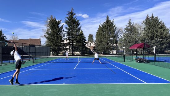 Boys Park City Miners Tennis played Highland at home on Tuesday.