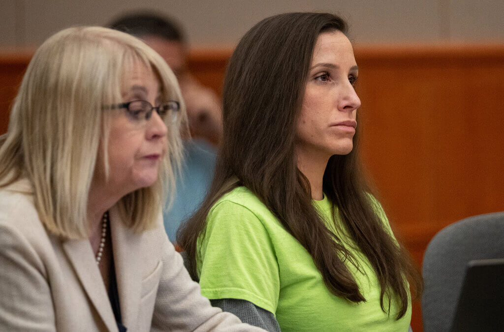 Kouri Richins appears at a sentencing hearing with her defense attorney Wendy Lewis, left, in 3rd District Court in Park City on Wednesday, May 13, 2026. (Trent Nelson/The Salt Lake Tribune via AP, Pool)