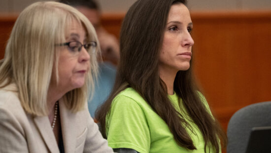 Kouri Richins appears at a sentencing hearing with her defense attorney Wendy Lewis, left, in 3rd District Court in Park City on Wednesday, May 13, 2026. (Trent Nelson/The Salt Lake Tribune via AP, Pool)