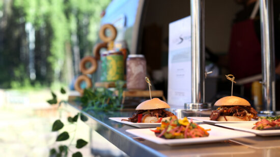Indulge in a curated open‑air food festival set against the sweeping backdrop of the Wasatch Mountains.