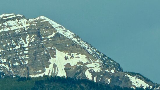 The horse head on Mount Timpanogos. May 22, 2026.