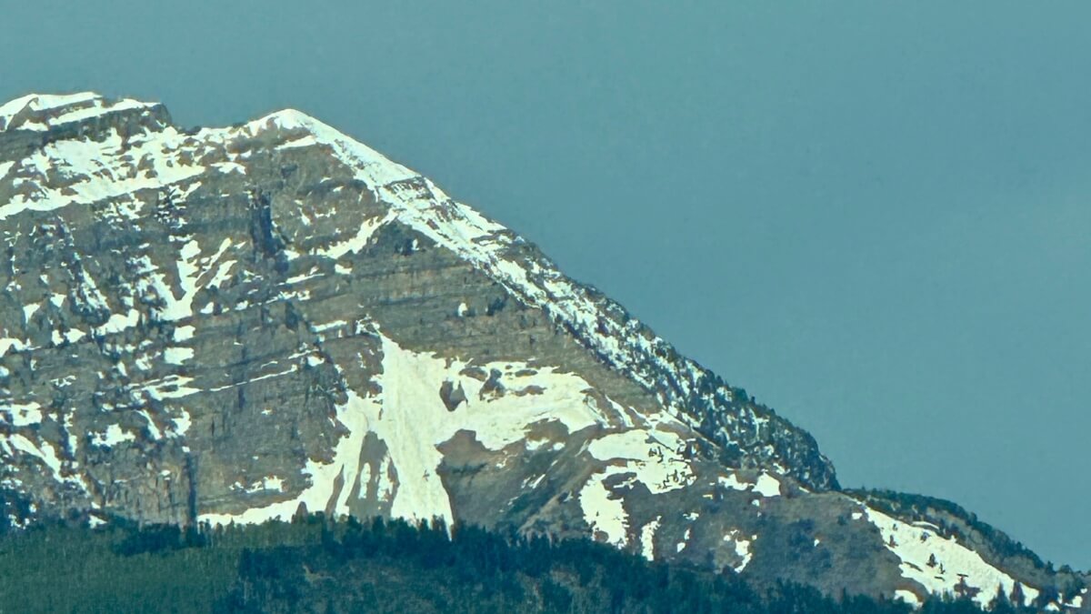 The horse head on Mount Timpanogos. May 22, 2026.