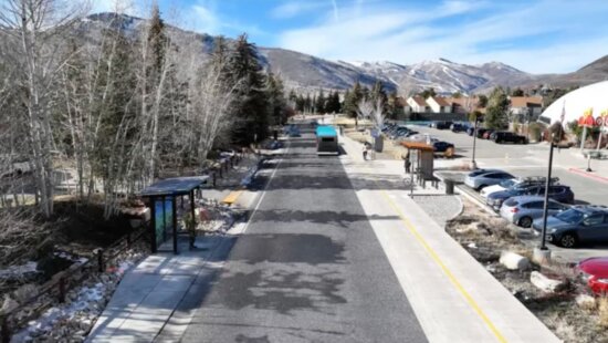 A rendering that shows a multi-use pathway running parallel to Little Kate.