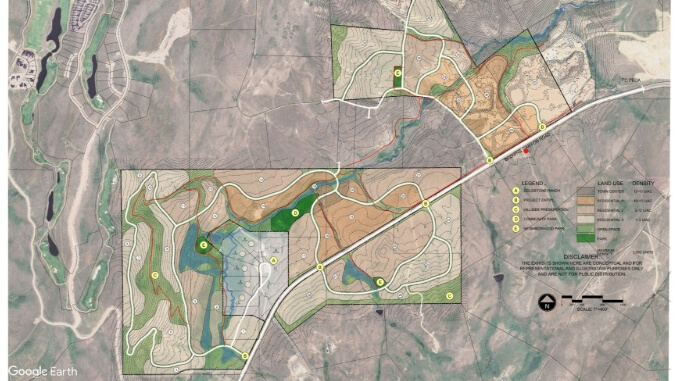A map of the Lost Creek Community Plan.