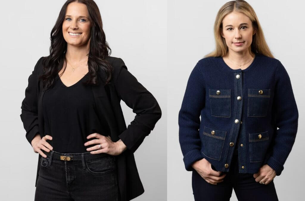 Devin Gillette, left, and Caroline Gleich were named to Utah Business' 2026 Women to Watch list.