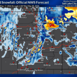 Total snow accumulations of 6 to 14 inches for the Western Uinta Mountains May 17, 2026