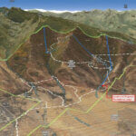 A map of the proposed ski area at the privately owned Ruby Mountain Ranch in Elko County, Nevada.