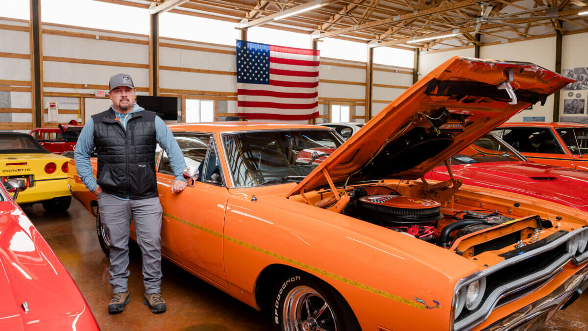 Among the collections in the museum that have been added since Richard and Rita Erickson passed away in 2018 and 2007, respectively, is Building 22’s collection of mint-condition muscle cars. 