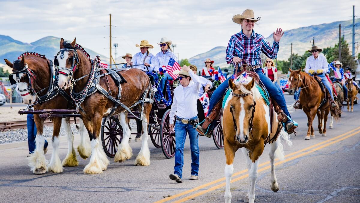 Red White and Blue Festival Parade.