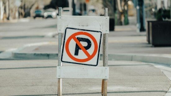 A Prospector Square parking lot is undergoing a repaving project this month.