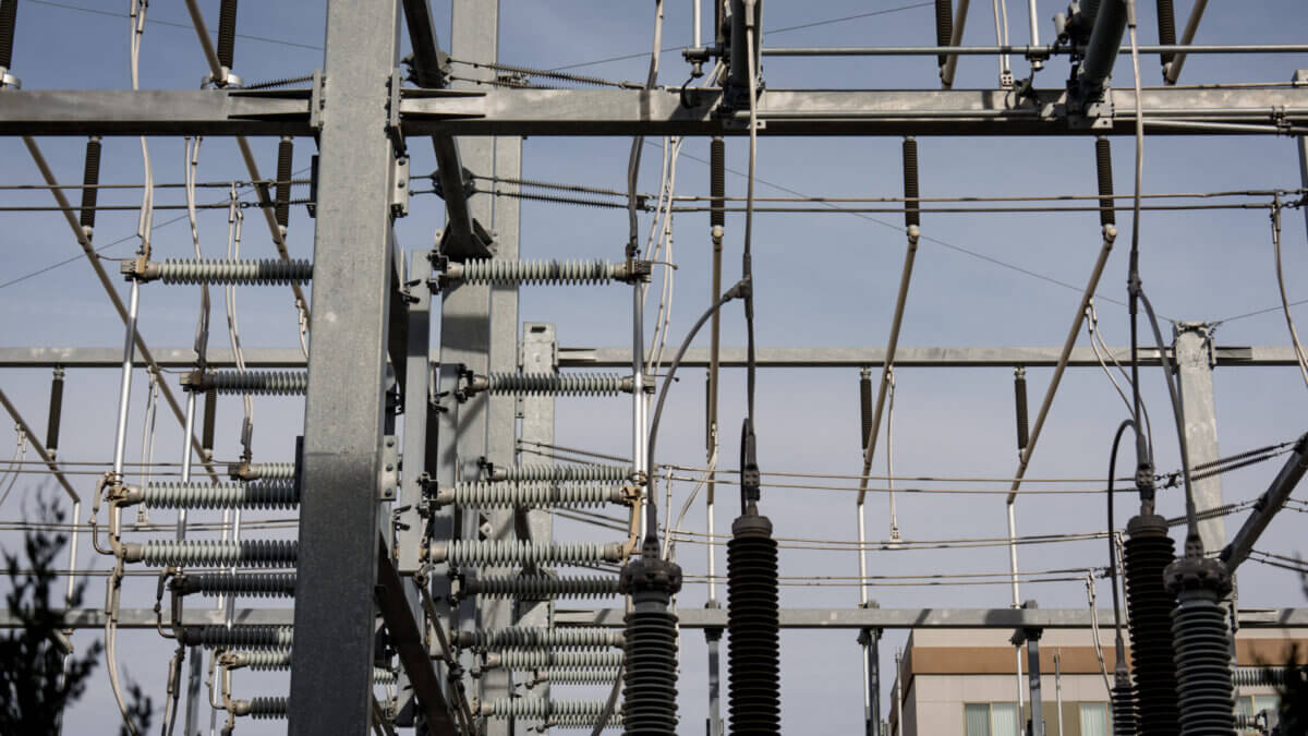 A Rocky Mountain Power substation in downtown Salt Lake City is pictured on Saturday, Nov. 15, 2025.