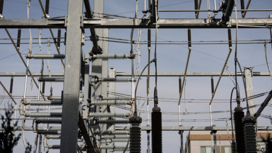 A Rocky Mountain Power substation in downtown Salt Lake City is pictured on Saturday, Nov. 15, 2025.