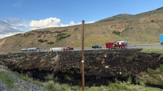 Burn scar from the Heiners Canyon Fire on July 2.