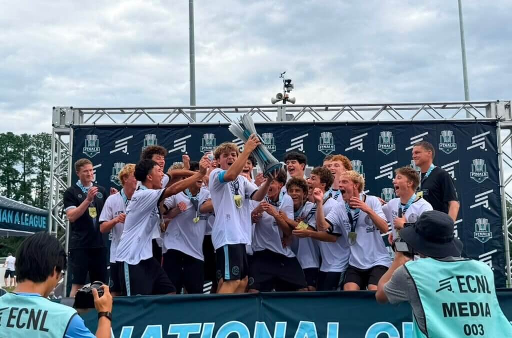 Logan Cadman, goal keeper from Park City, took the title of national champs with his team of teenagers.