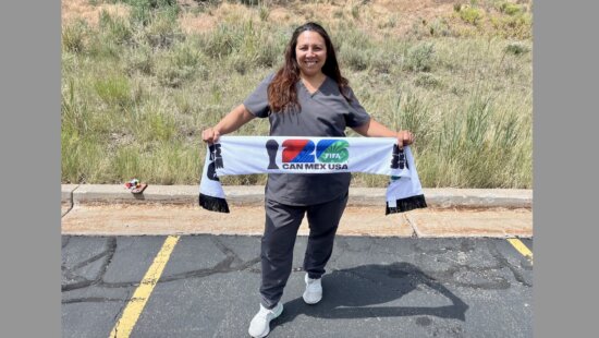 Soccer super fan Maria Martinez.