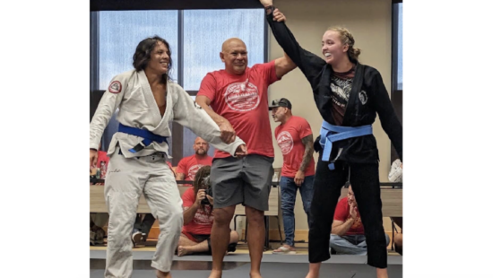 Some of the athletes from the Train High Camp and Super Fights of Park City Jiu Jitsu's annual event.