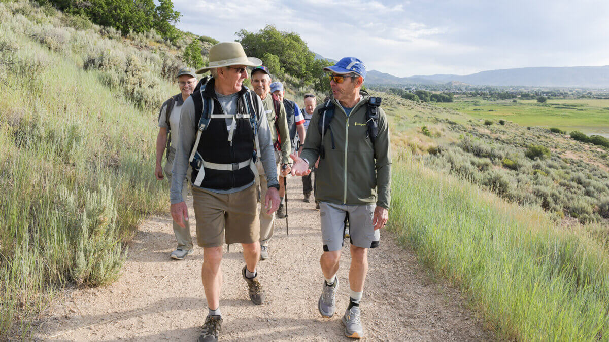 Senator John Curtis at Soldier Hollow for a 250th Anniversary Hike