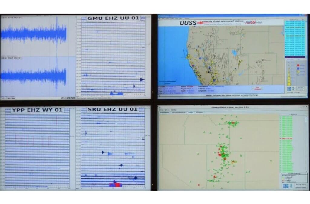 The University of Utah Seismograph Stations reported 110 earthquakes across the Utah region over two weeks, including a magnitude 3.1 quake near Little America, Wyoming, and a swarm near Malad City, Idaho.