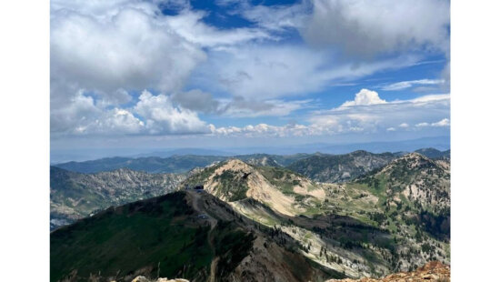 American Fork Twin Peaks, where a hiker was fatally struck by lightning near the east summit on July 18, 2026.