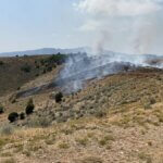 A 12-acre fire near Echo Reservoir.