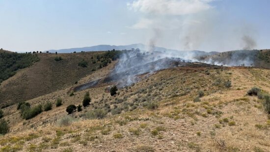 A 12-acre fire near Echo Reservoir.