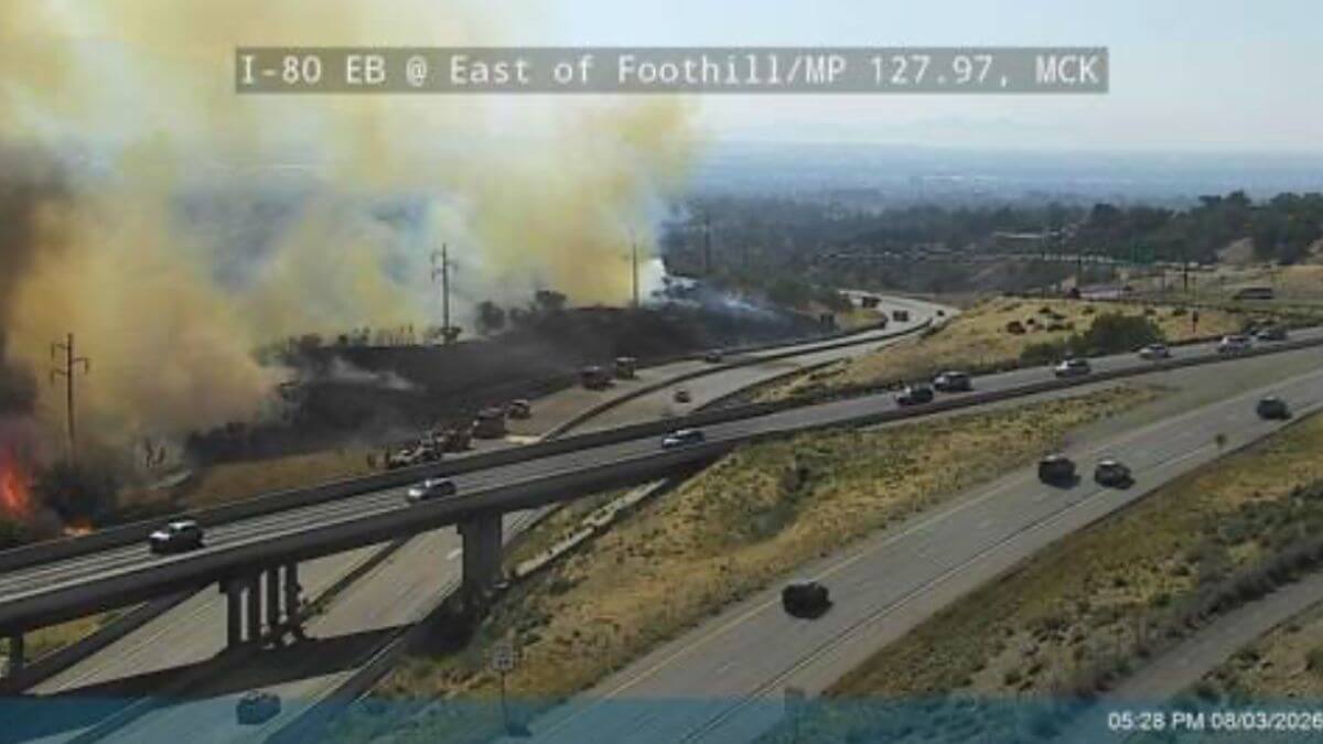 The Millcreek Fire at the mouth of Parleys Canyon.