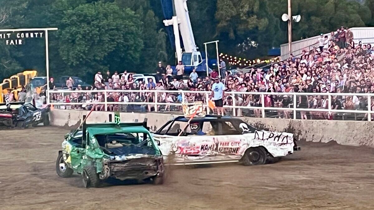 Demolition Derby at Coalville's Summit County Fair.