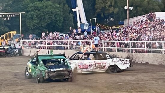 Demolition Derby at Coalville's Summit County Fair.