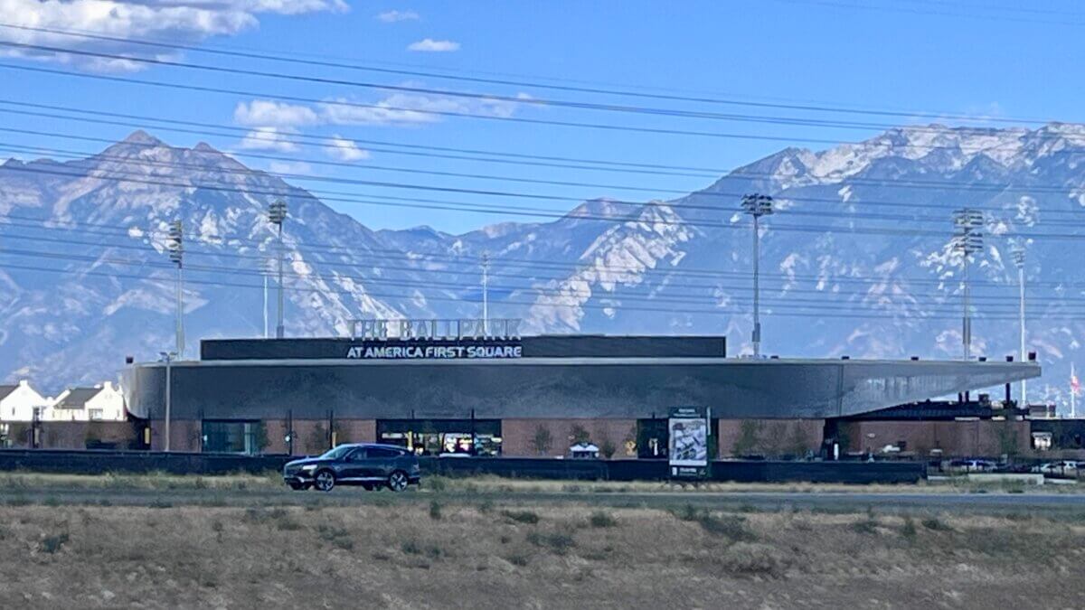 Sports stadium in Salt Lake City, the site of the latest state-wide announcement from Utah 2034 about the Winter Olympics and Paralympics.