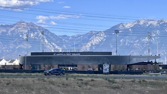 Sports stadium in Salt Lake City, the site of the latest state-wide announcement from Utah 2034 about the Winter Olympics and Paralympics.