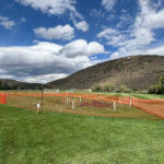 The area of the North 40 playing fields where the Park City School District was constructing a shot put facility without the proper permission and work was stopped by the city.