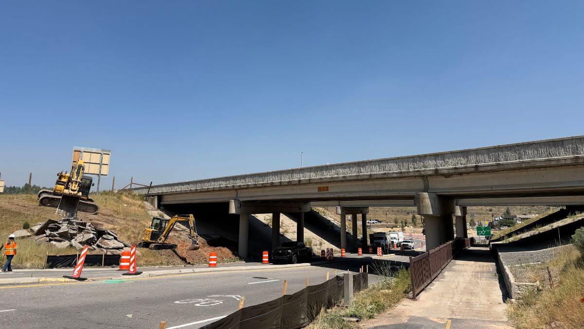 Construction begins on new Jeremy Ranch bridge.