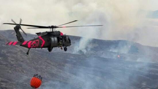 Air support for the Rocky Canyon Fire.