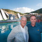 Colin Hilton (R) passed away last night at his home in Park City. The UOP CEO is pictured here with his friend and colleague Spence Eccles years ago.